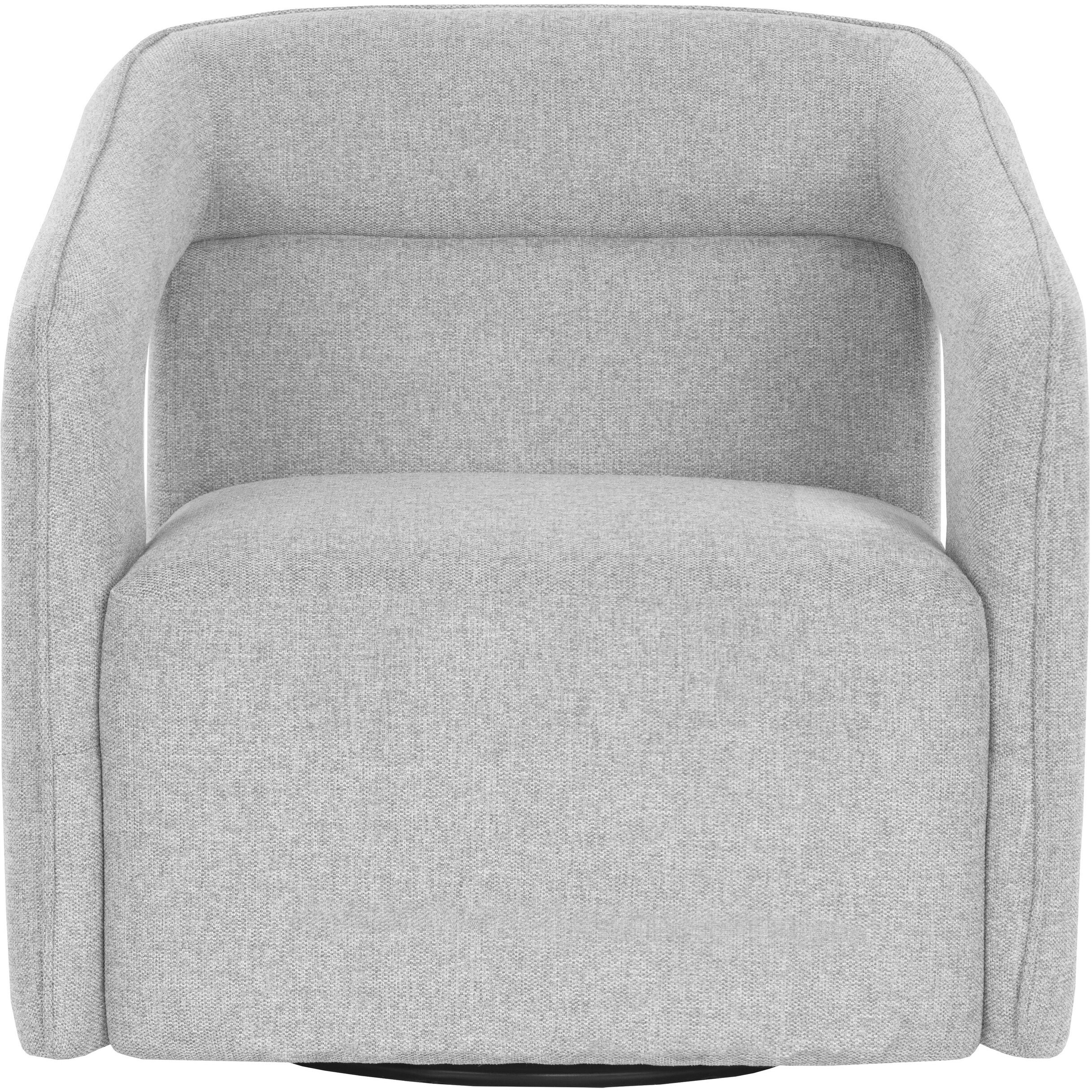 Kendrick Belfast Heather Grey Swivel Lounge Chair, Swivel